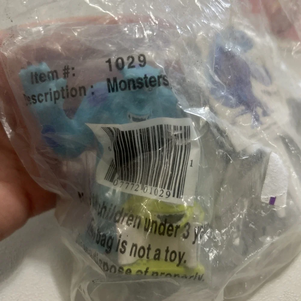 Vintage DISNEY MONSTERS INC DecoPac Cake Decorations - Mike Sully Door- Sealed